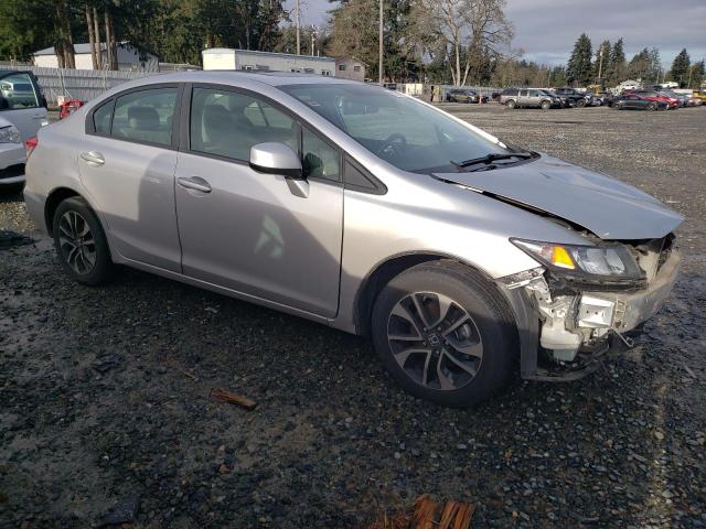 19XFB2F92DE229475 - 2013 HONDA CIVIC EXL ვერცხლისფერი ფოტო 4