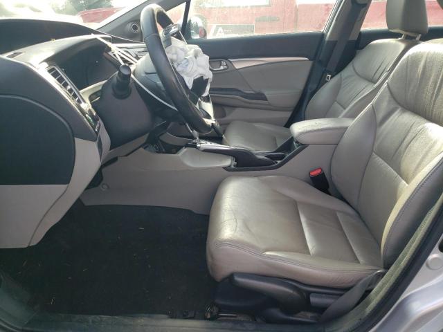 19XFB2F92DE229475 - 2013 HONDA CIVIC EXL ვერცხლისფერი ფოტო 7