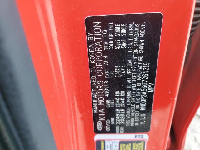 KNDJP3A56G7264319 - 2016 KIA SOUL + RED photo 13