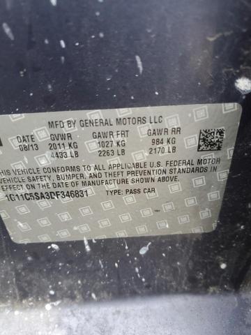 1G11C5SA3DF346831 - 2013 CHEVROLET MALIBU 1LT 蓝色 照片 12