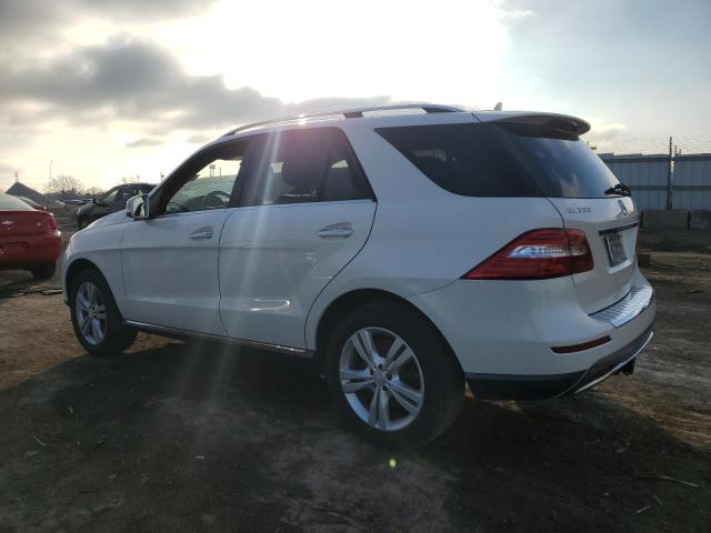 4JGDA5HB7DA112632 - 2013 MERCEDES-BENZ ML 350 4MATIC WHITE photo 2