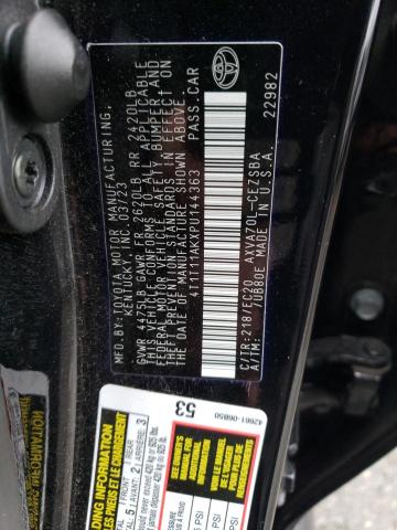 4T1T11AKXPU144363 - 2023 TOYOTA CAMRY SE NIGHT SHADE BLACK photo 13