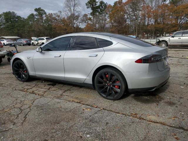 5YJSA1CG1DFP16594 - 2013 TESLA MODEL S SILVER photo 2