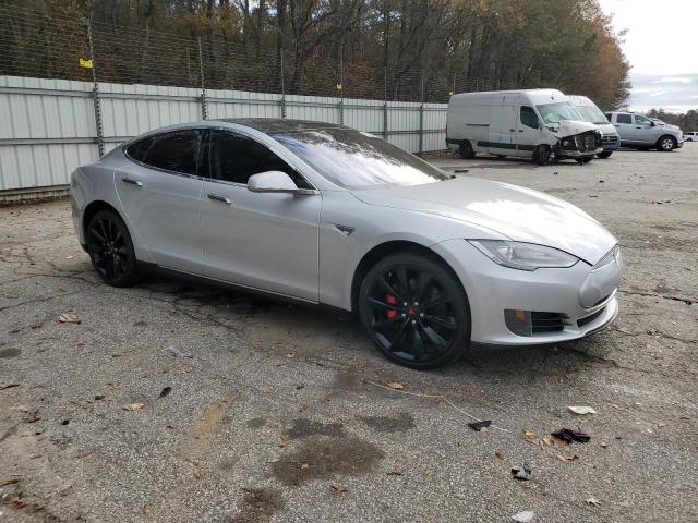 5YJSA1CG1DFP16594 - 2013 TESLA MODEL S SILVER photo 4