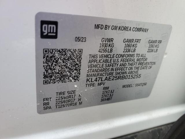 KL47LAE25RB015255 - 2024 BUICK ENVISTA PREFERRED WHITE photo 13