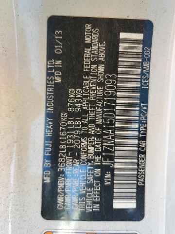 JF1ZNAA15D1719093 - 2013 TOYOTA SCION FR-S Ağ foto 12