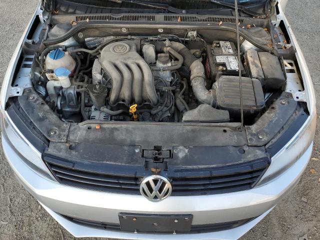 3VW2K7AJ9CM411883 - 2012 VOLKSWAGEN JETTA BASE SILVER photo 11