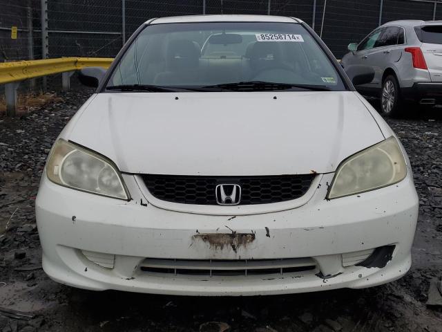 1HGEM22124L082511 - 2004 HONDA CIVIC DX VP WHITE photo 5