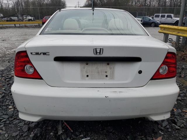 1HGEM22124L082511 - 2004 HONDA CIVIC DX VP WHITE photo 6