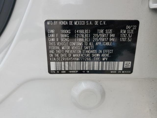 3CZRU6H54NM771266 - 2022 HONDA HR-V EX 白色 照片 14