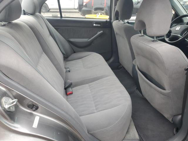 1HGES16545L026746 - 2005 HONDA CIVIC LX GRAY photo 10