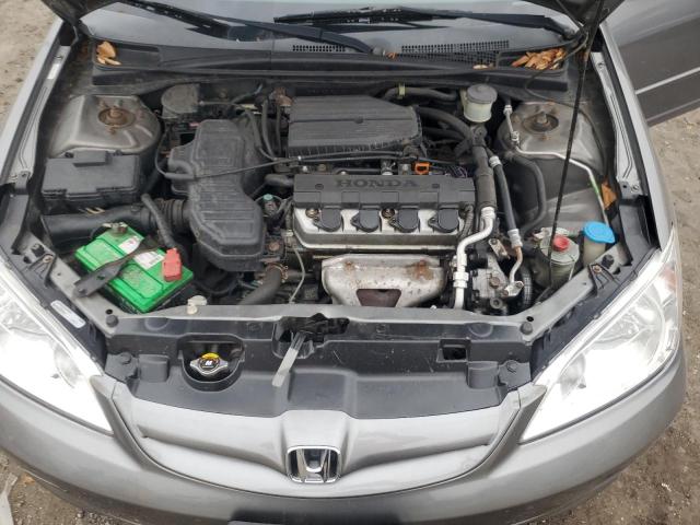 1HGES16545L026746 - 2005 HONDA CIVIC LX GRAY photo 11