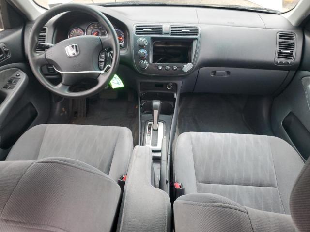1HGES16545L026746 - 2005 HONDA CIVIC LX GRAY photo 8