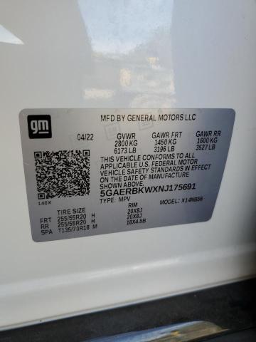 5GAERBKWXNJ175691 - 2022 BUICK ENCLAVE ESSENCE 白色 照片 14