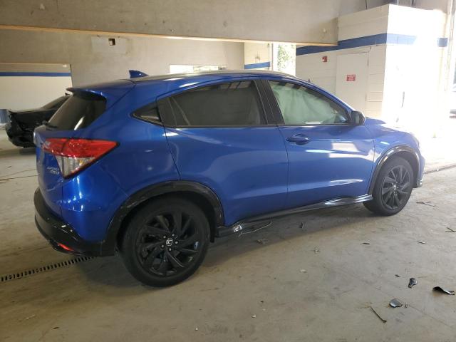 3CZRU6H16NM759570 - 2022 HONDA HR-V SPORT BLUE photo 3