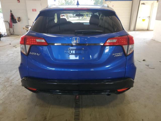 3CZRU6H16NM759570 - 2022 HONDA HR-V SPORT BLUE photo 6