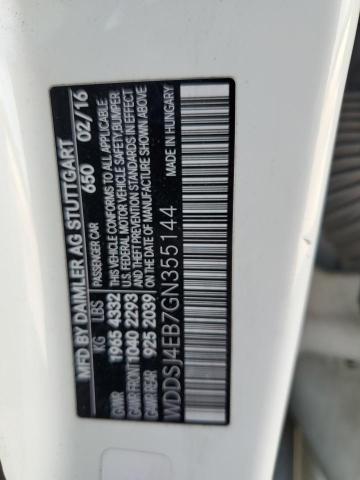 WDDSJ4EB7GN355144 - 2016 MERCEDES-BENZ CLA 250 白色 照片 12