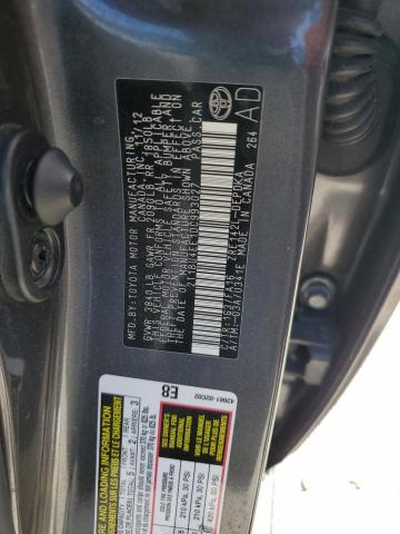 2T1BU4EE1DC993027 - 2013 TOYOTA COROLLA BASE 灰色 照片 12