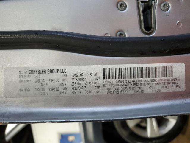 1J4NT1GAXBD125451 - 2011 JEEP PATRIOT SPORT CHARCOAL photo 14