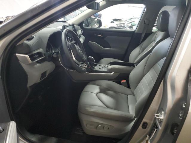 5TDGZRBH1NS588443 - 2022 TOYOTA HIGHLANDER XLE Сріблястий фото 7