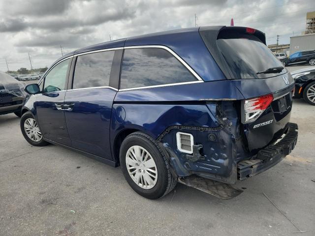 5FNRL5H24FB090989 - 2015 HONDA ODYSSEY LX BLUE photo 2