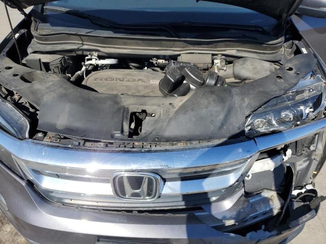 5FNYF6H50KB012867 - 2019 HONDA PILOT EXL Մոխրագույն լուսանկար 12