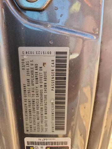 WVWEV71K08W252095 - 2008 VOLKSWAGEN GTI GRAY photo 13