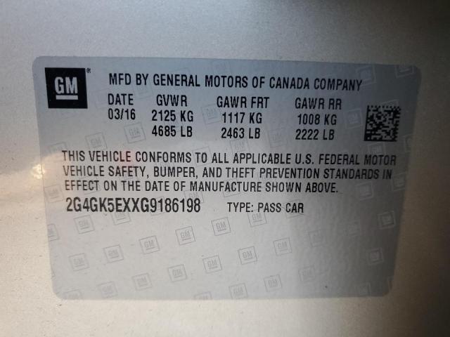 2G4GK5EXXG9186198 - 2016 BUICK REGAL 米色 照片 12