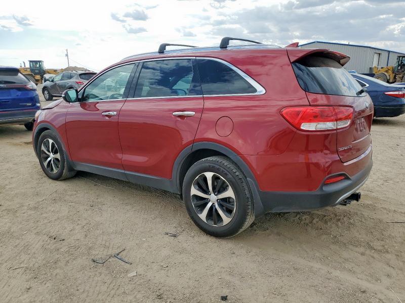 5XYPH4A56HG236263 - 2017 KIA SORENTO EX წითელი ფოტო 2