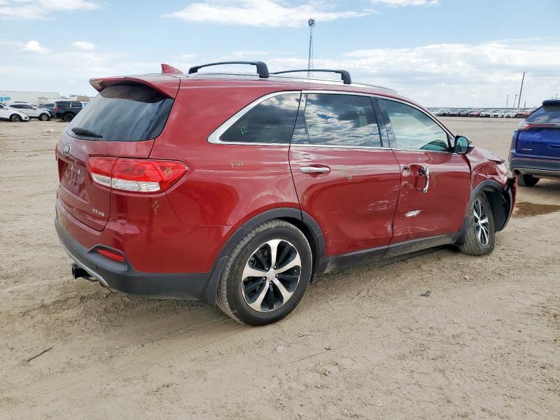 5XYPH4A56HG236263 - 2017 KIA SORENTO EX წითელი ფოტო 3