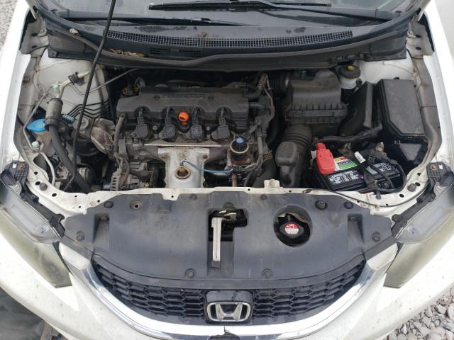 19XFB2F91DE011124 - 2013 HONDA CIVIC EXL WHITE photo 11