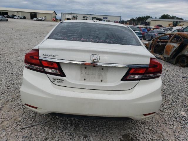 19XFB2F91DE011124 - 2013 HONDA CIVIC EXL WHITE photo 6