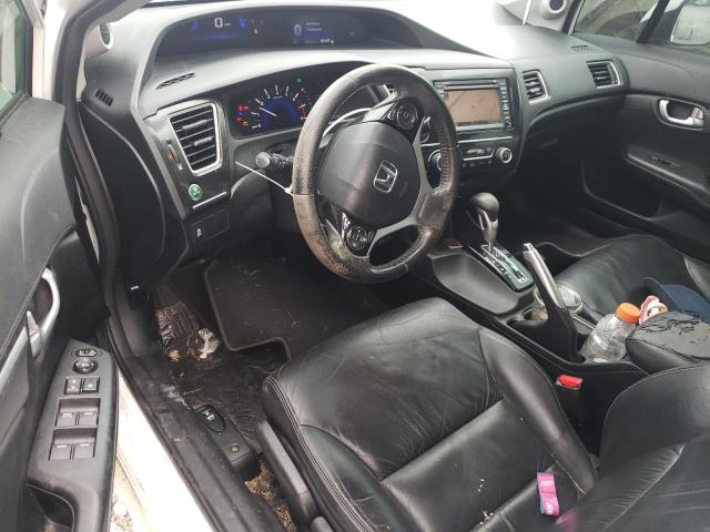 19XFB2F91DE011124 - 2013 HONDA CIVIC EXL WHITE photo 8