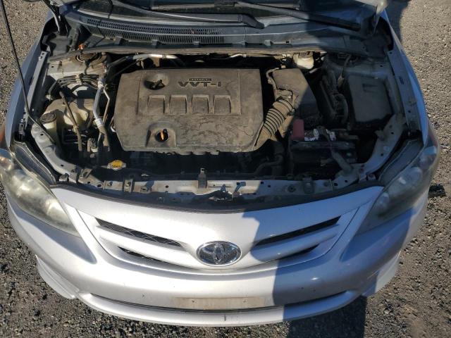 2T1BU4EE3BC738487 - 2011 TOYOTA COROLLA BASE ვერცხლისფერი ფოტო 11
