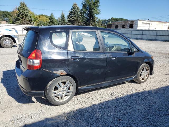 JHMGD386X8S047144 - 2008 HONDA FIT SPORT BLACK photo 3