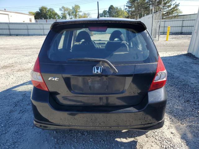JHMGD386X8S047144 - 2008 HONDA FIT SPORT BLACK photo 6