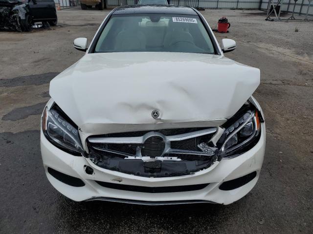 WDDWF4JB2JR419230 - 2018 MERCEDES-BENZ C 300 WHITE photo 5