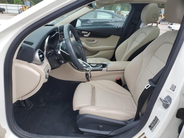 WDDWF4JB2JR419230 - 2018 MERCEDES-BENZ C 300 WHITE photo 7