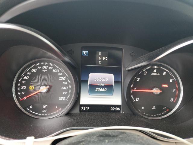 WDDWF4JB2JR419230 - 2018 MERCEDES-BENZ C 300 WHITE photo 9