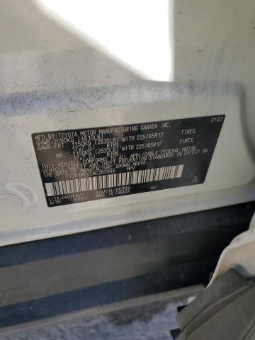 2T3P1RFV5NC262846 - 2022 TOYOTA RAV4 XLE WHITE photo 13