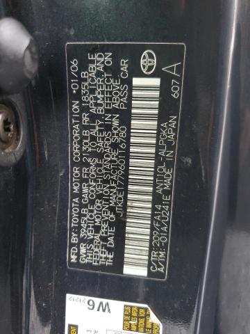 JTKDE177960116780 - 2006 TOYOTA SCION TC შავი ფოტო 12