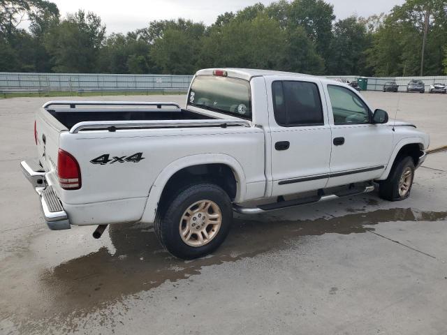 1D7HG48N74S762117 - 2004 DODGE DAKOTA QUAD SLT WHITE photo 3