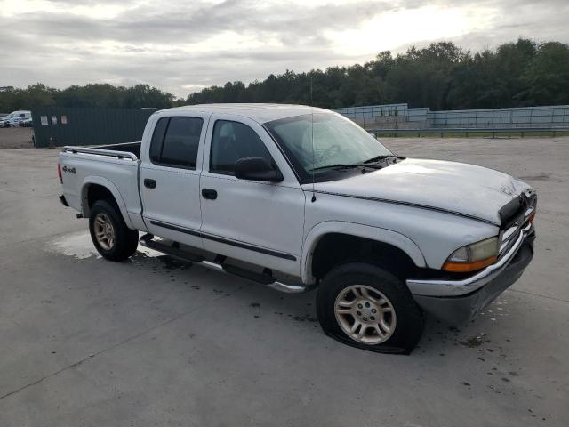 1D7HG48N74S762117 - 2004 DODGE DAKOTA QUAD SLT WHITE photo 4