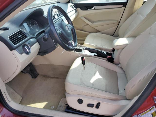 1VWBS7A30FC016370 - 2015 VOLKSWAGEN PASSAT SE RED photo 7