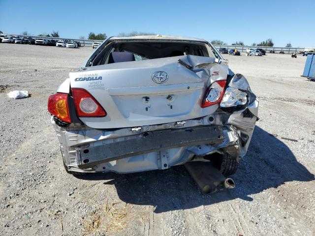 1NXBU4EE1AZ358593 - 2010 TOYOTA COROLLA BASE SILVER photo 6