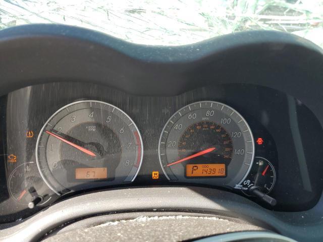 1NXBU4EE1AZ358593 - 2010 TOYOTA COROLLA BASE SILVER photo 9