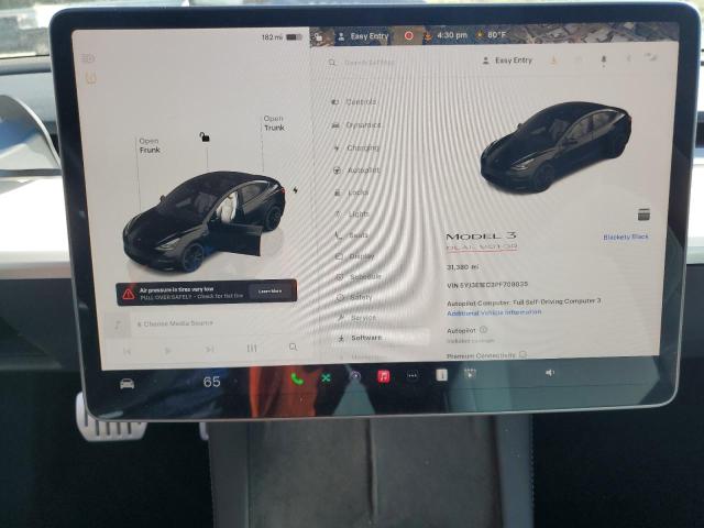 5YJ3E1EC3PF708035 - 2023 TESLA MODEL 3 黑色 照片 9