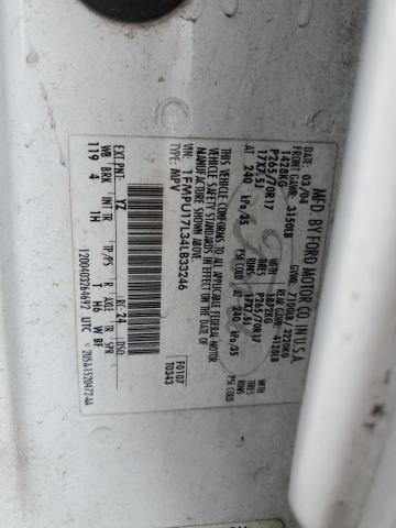 1FMPU17L34LB33246 - 2004 FORD EXPEDITION EDDIE BAUER WHITE photo 13