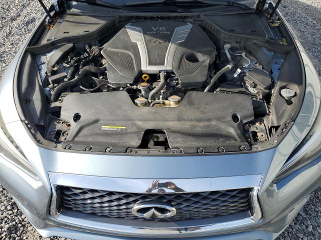 JN1EV7AR6JM432120 - 2018 INFINITI Q50 LUXE ვერცხლისფერი ფოტო 11