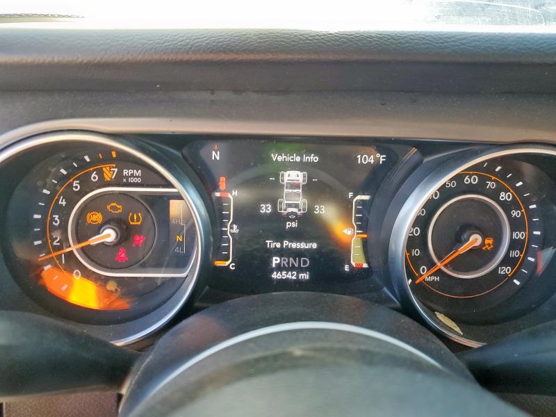 1C4HJXDG8NW160406 - 2022 JEEP WRANGLER U SPORT Սև լուսանկար 9